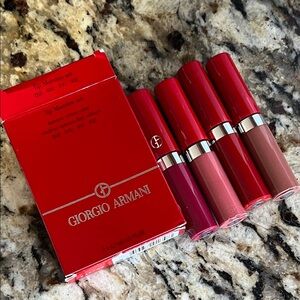 ⚡️💕Giorgio Armani Lip Maestro 4 Peice Set